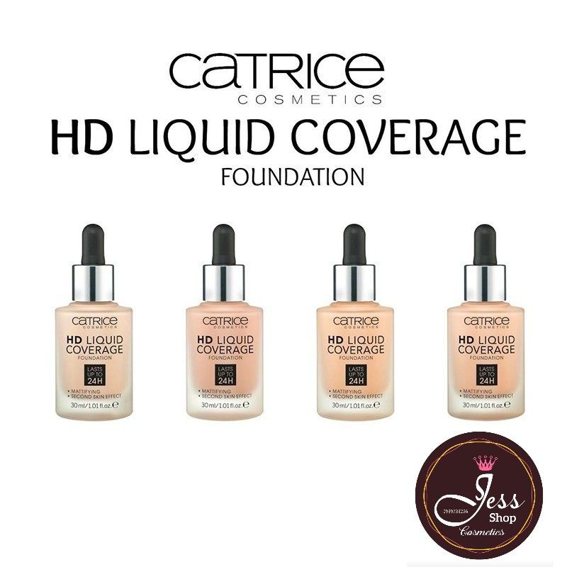 Kem nền Catrice HD liquid coverage foundation 24H