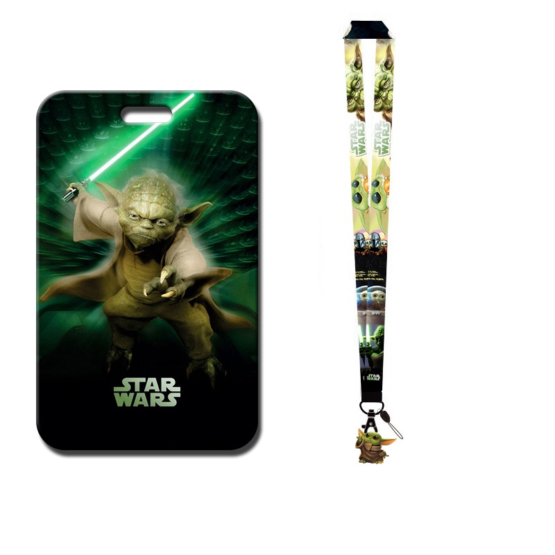 Túi đựng thẻ id có dây đeo cổ in hình star wars Darth Vader Card Holder