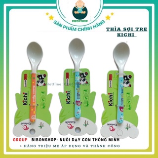 Thìa ăn dặm sợi tre Kichi kute cho bé