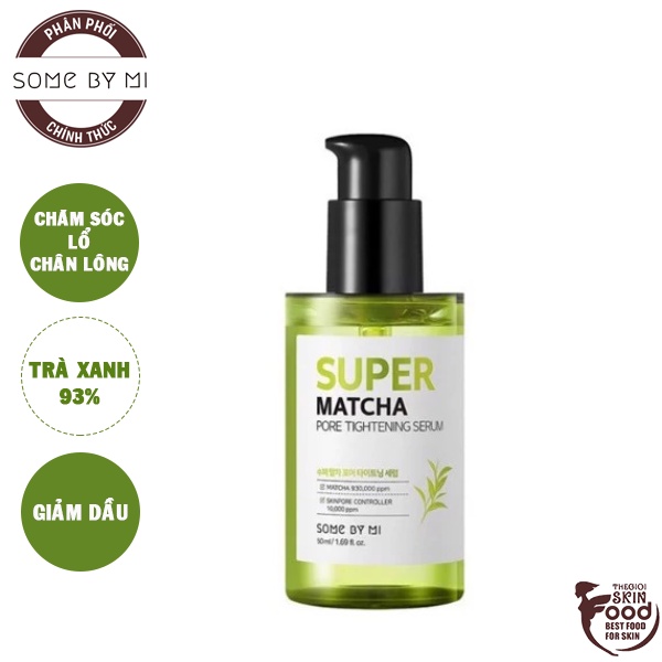 Tinh Chất Dưỡng Da Se Khít Lỗ Chân Lông Some By Mi Super Matcha Pore Tightening Serum 50ml