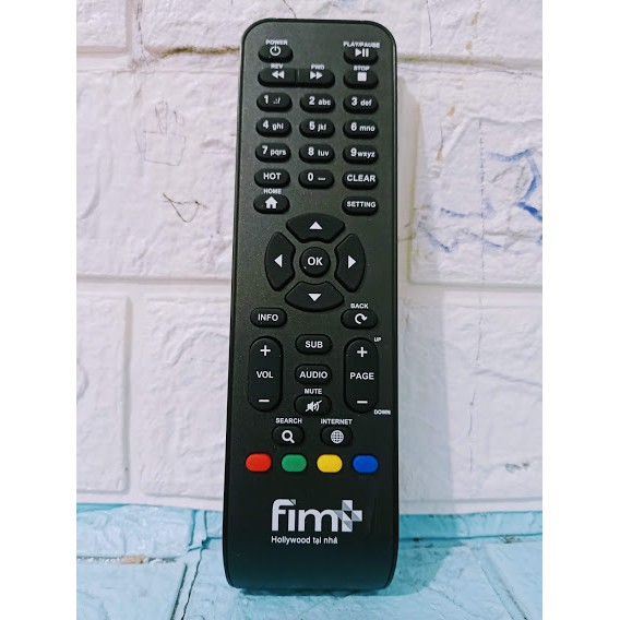 Remote điều khiển đầu thu truyền hình mặt đất FIM+ ,Hàng chất lượng tốt-Tặng kèm PIN