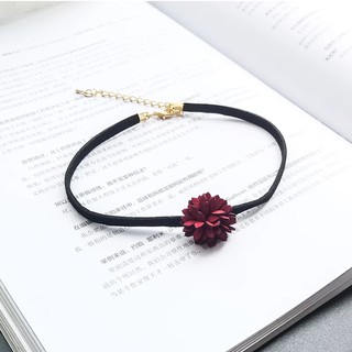 Vòng Cổ Choker Hoa Đỏ