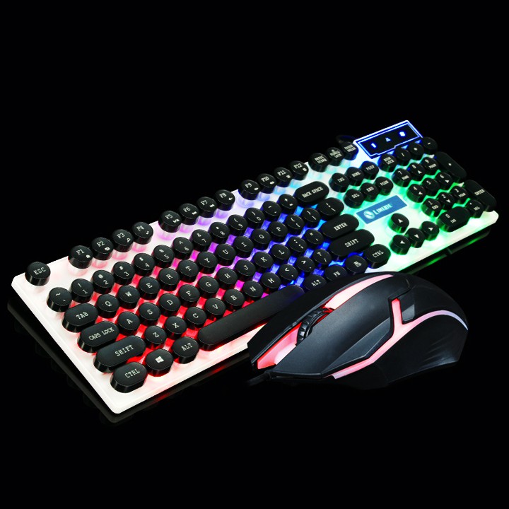 [RẺ VÔ ĐỊCH] Bộ Bàn Phím, Chuột Giả Cơ Đèn LED 7 MÀU SIÊU ĐẸP GAMING K4 VÀ 1602, CHUYÊN CHƠI GAME