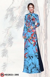 Vải áo dài hoa thiên điểu
