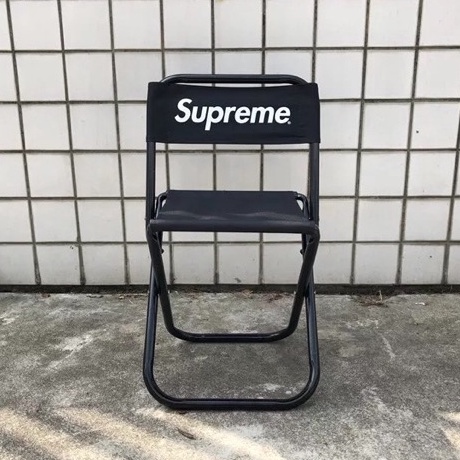 [HypeBeast] Ghế Supreme, ghế xếp Supreme mang đi cắm trại, câu cá cực Hype, khung thép, vải dù 2 màu đen, đỏ BapeVN