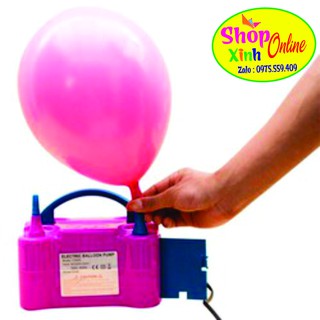 Bơm Bóng Bay Bằng Điện 2 VÒI siêu bền ( Bơm 2 bóng 1 lần) SALE OFF