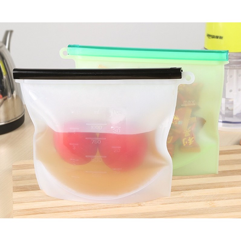 PVN9870 Túi Zip Silicon đựng bảo quản thực phẩm (Silicon Zip bag for food preservation) T2