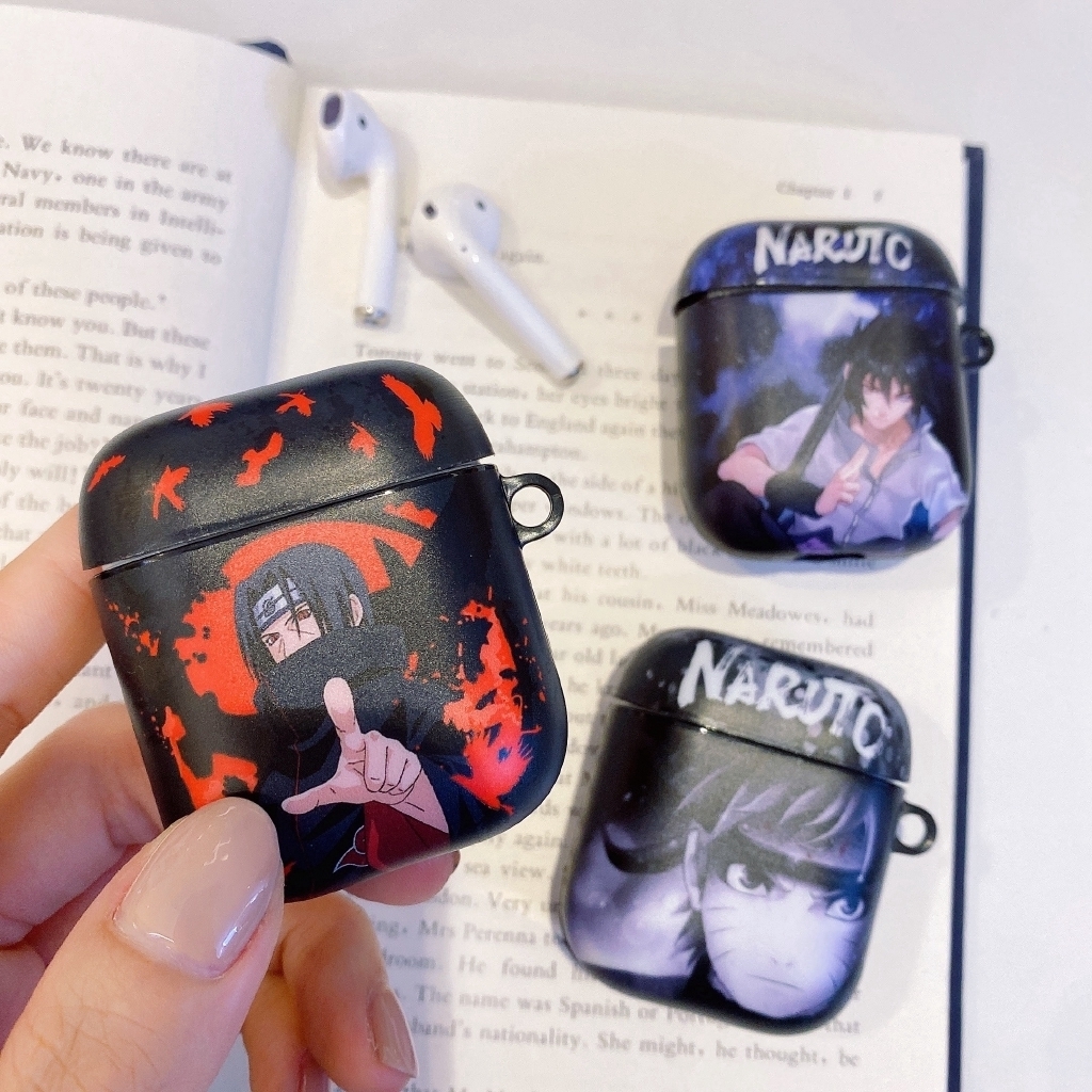 Naruto Apple Airpods 1/2 Protection Case Portable Earphone Cover Sasuke Itachi Airpod Case Compatible