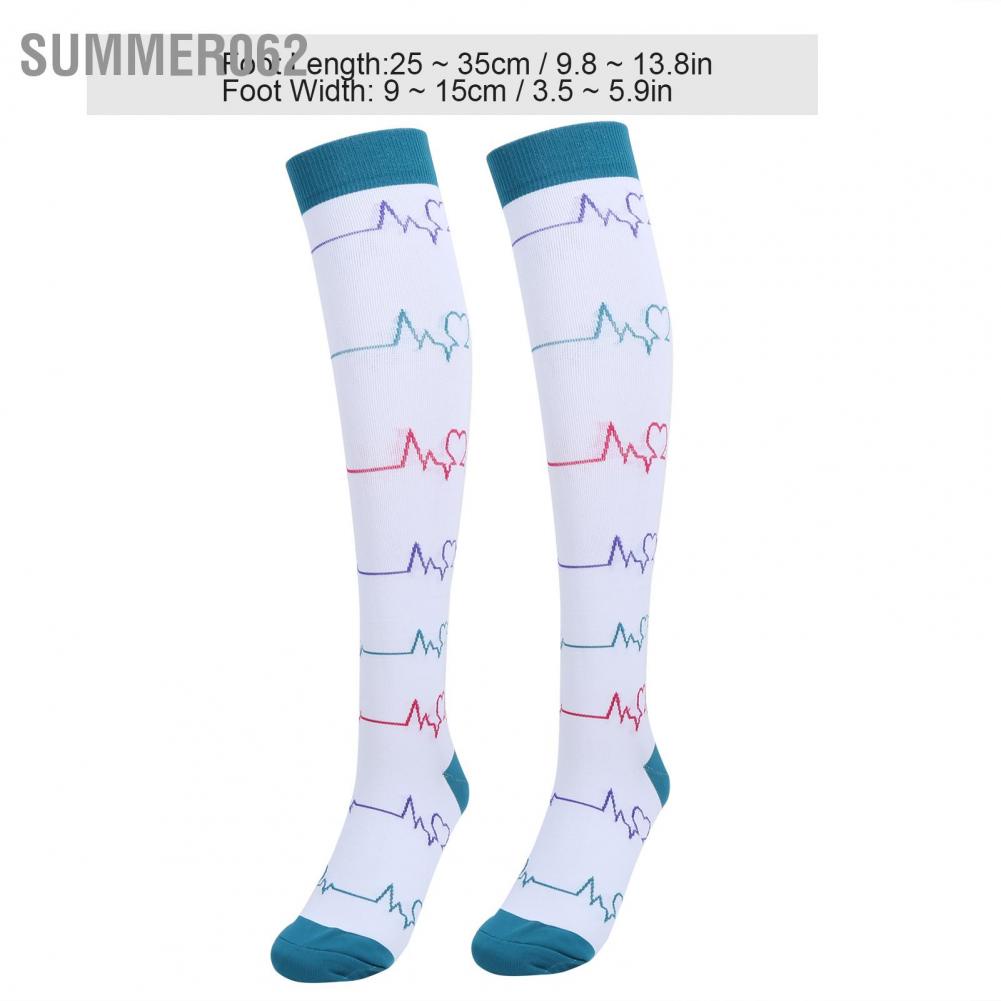 1 đôi Vớ nén thể thao ngoài trời Chạy cưỡi ngựa leo núi Chiều dài bắp chân (L / XL)