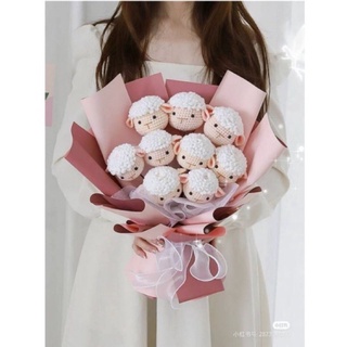 Bông hoa cừu móc len handmade