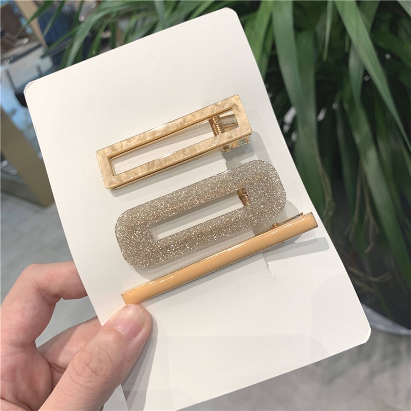 {NHIỀU MẪU} Set 3 kẹp mái xà cừ loang phong cách Hàn Quốc