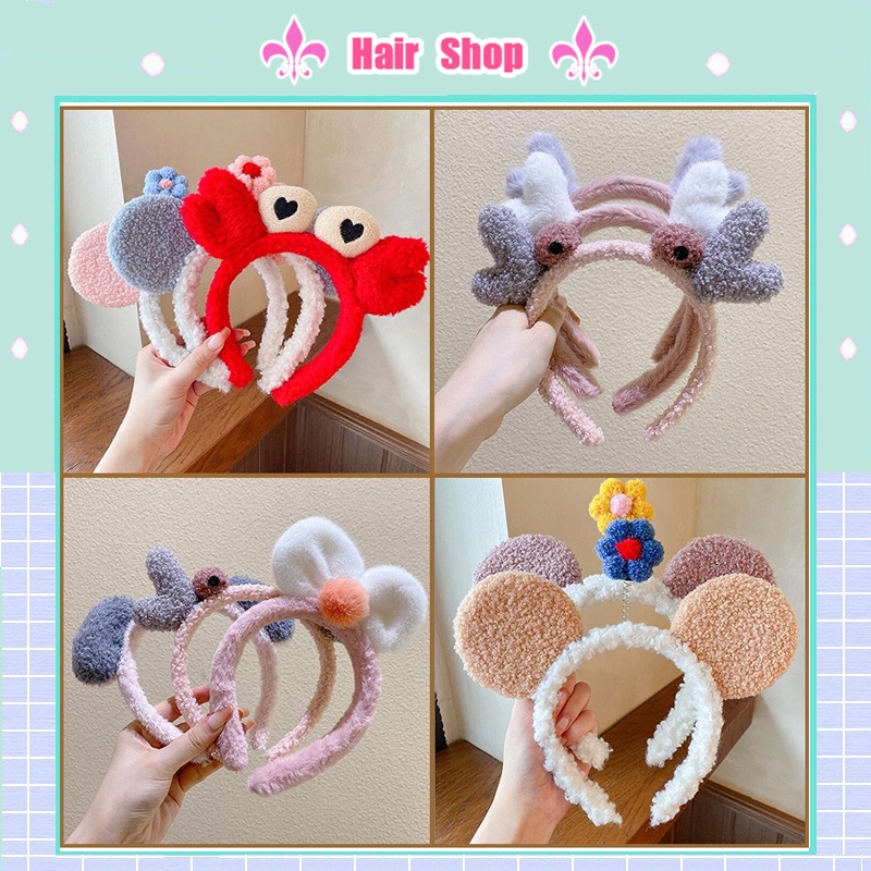 Băng Đô Cài Tóc Rửa Mặt Nơ Đễ Thương Thời Trang Hàn Quốc Cho Nữ