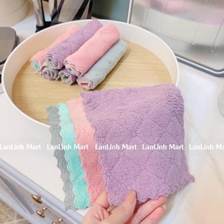 Khăn lau đa năng siêu thấm 2 mặt không rụng lông 1 chiếc