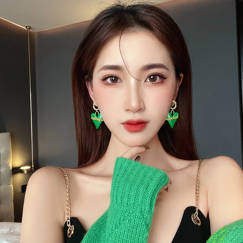 Bông Tai Mạ Bạc 925 Hình Giọt Nước Phong Cách Hàn Quốc Thời Trang Mùa Thu Cho Nữ