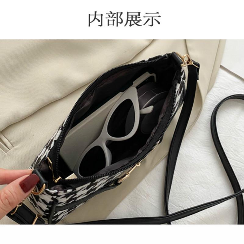 Túi đeo vai JASMIN NOIR bằng da PU phong cách retro thời trang cho nữ