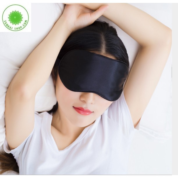 Bịt mắt ngủ, che mắt ngủ tơ tằm cao cấp Senkai
