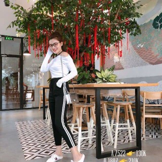 Quần Thể Thao Nữ Jogger 2 Sọc