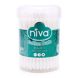 Tăm bông hũ Niva Cotton Buds 100/200 chiếc