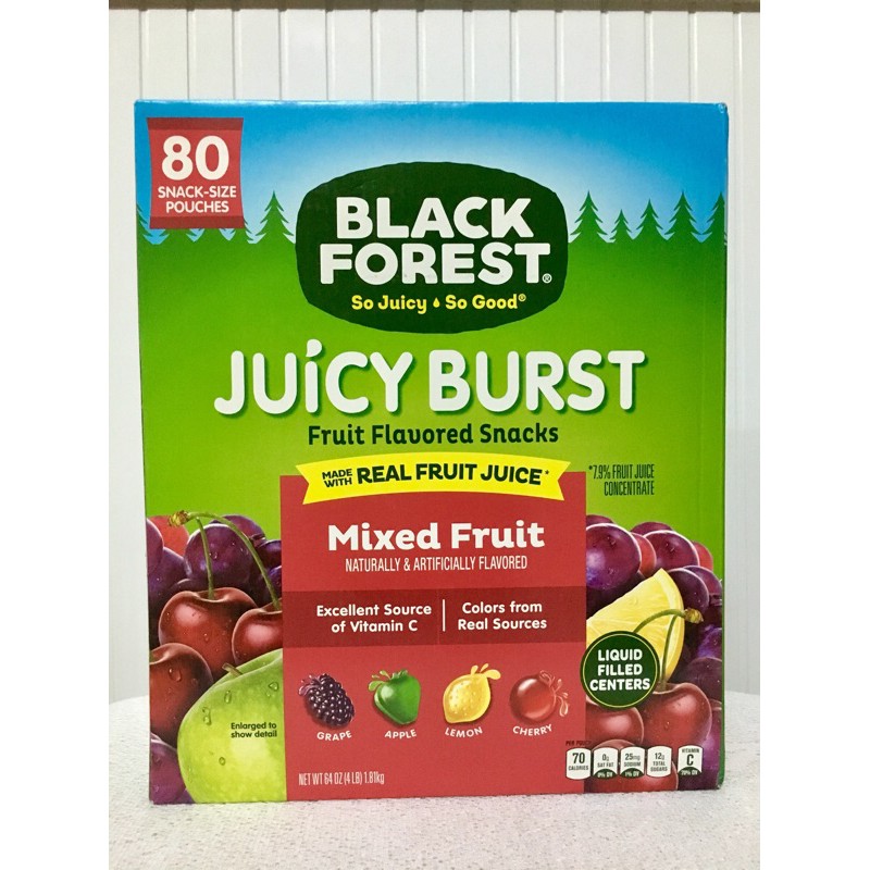 (Date 09/21) Kẹo dẻo Gấu Juicy Burst nhân nươc trái cãy Mỹ