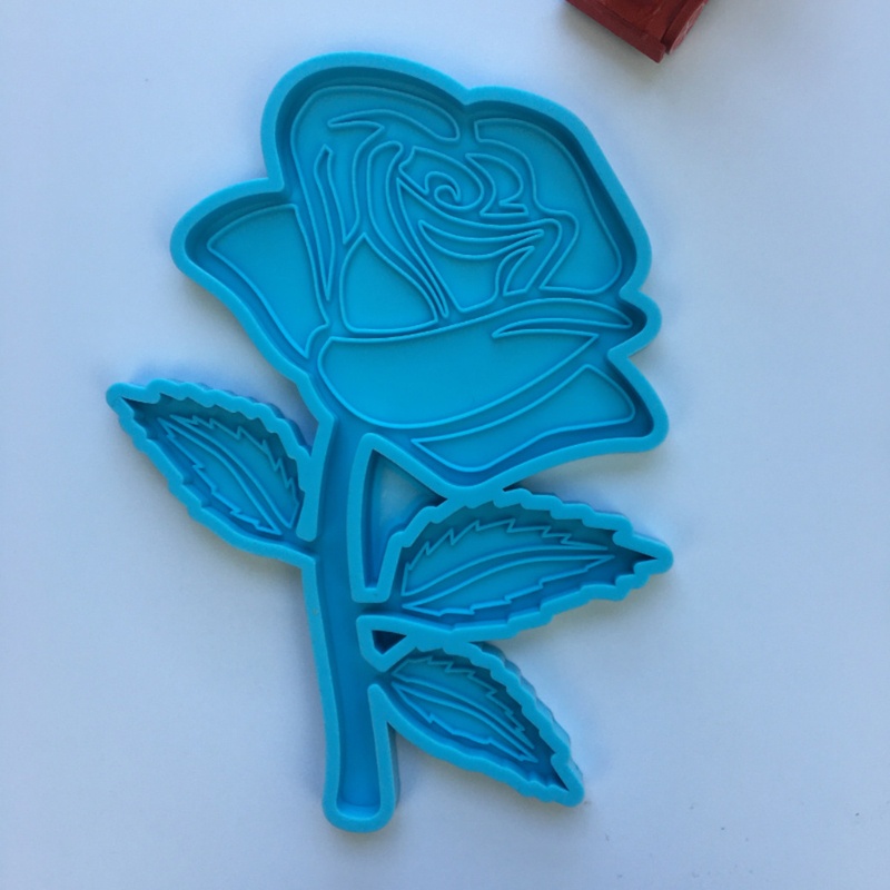 Khuôn Silicone Hình Hoa Hồng Làm Đồ Trang Trí DIY