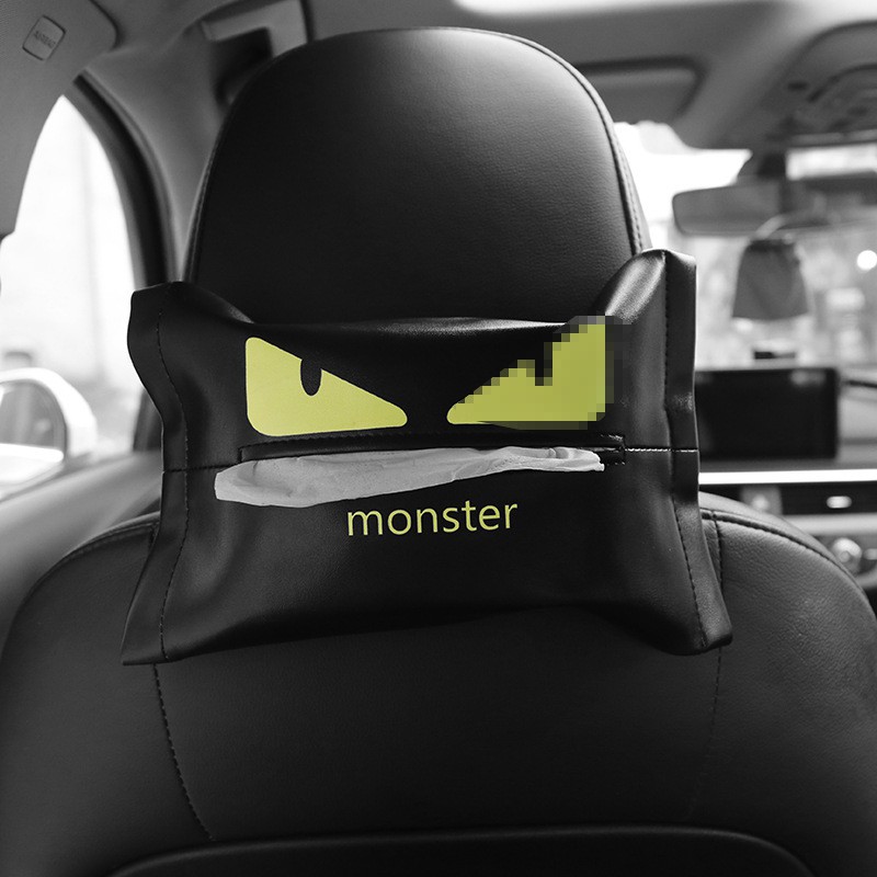 Túi đựng khăn giấy rút thiết kế hoạt hình sáng tạo độc đáo dành cho ô tô iMLU