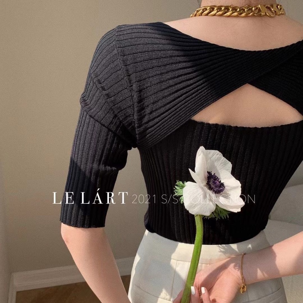 Áo Thun Dệt Kim Cổ Tròn Tay Ngắn Phong Cách Hàn Quốc Thời Trang Mùa Hè Hàng Mới Dành Cho Bạn Nữ 2021