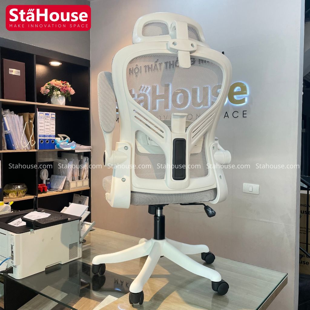 Ghế Công Thái Học Văn Phòng Ngả Lưng Thư Giãn Có Tựa Đầu, Làm Việc Thoải Mái tại Nhà SE605 STAHOUSE
