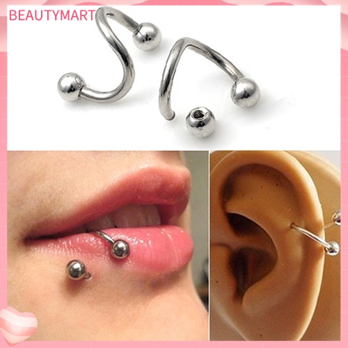 Khuyên Mũi / Môi / Sụn Tai Dạng Xoắn Độc Đáo Cho Nữ