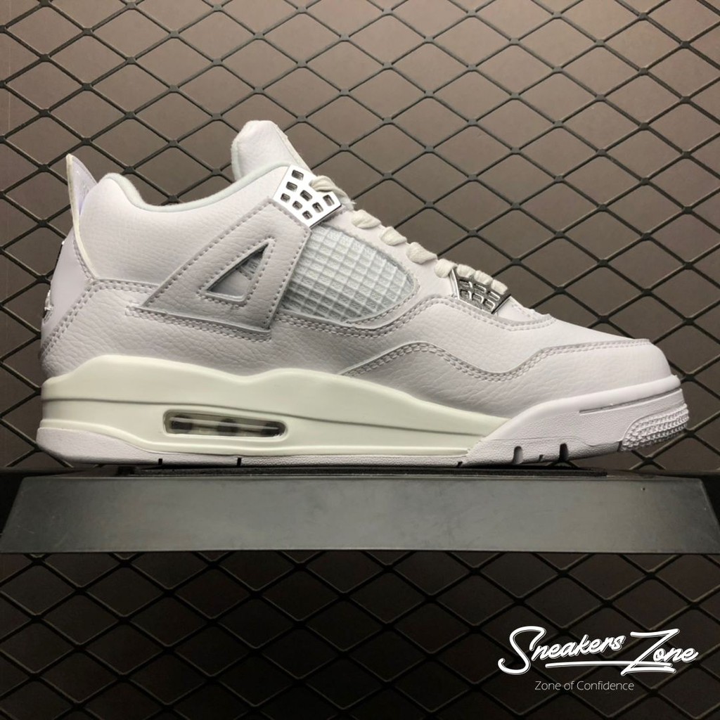 𝐑ẻ 𝐓Ế𝐓 Video Giày thể thao AIR JORDAN 4 Retro Pure money full trắng ^ ; ོ , ! ˇ : .