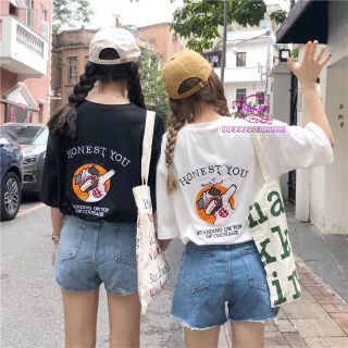 🍃áo thun thái unisex tay lỡ m514🍃