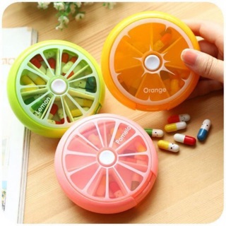 Hộp chia thuốc tây cho bé hình trái cam cực tiện lợi