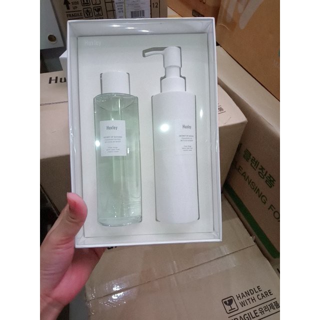 NƯỚC TẨY TRANG + SỮA RỬA MẶT HUXLEY CLEANSING WATER BE CLEAN BE MOIST