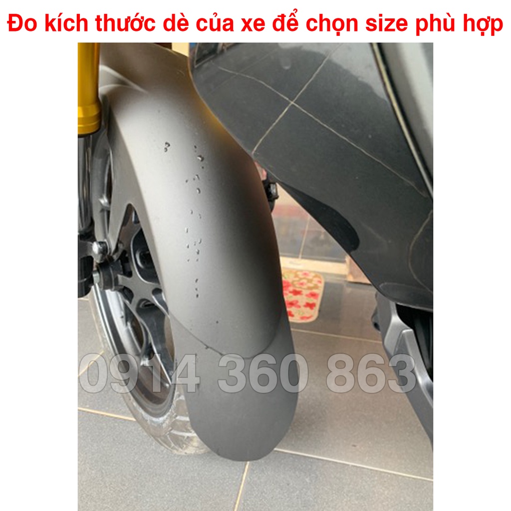 Miếng / Tấm chắn bùn xe máy trước sau (Nhiều kích cỡ)