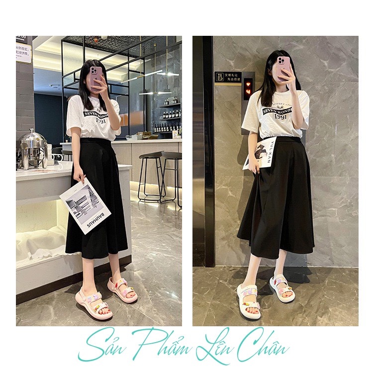 Dép sandal đế dày tăng chiều cao thời trang cho nữ dép sandal nữ dép gót sandal nữ, Dép quai hậu nữ cao cấp