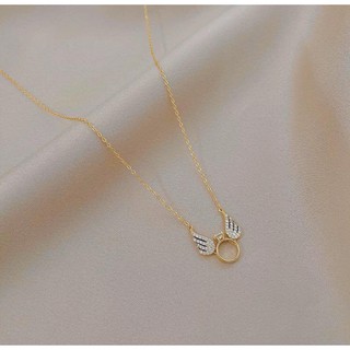 Dây Chuyền Bạc Cánh Thiên Thần Nhẫn