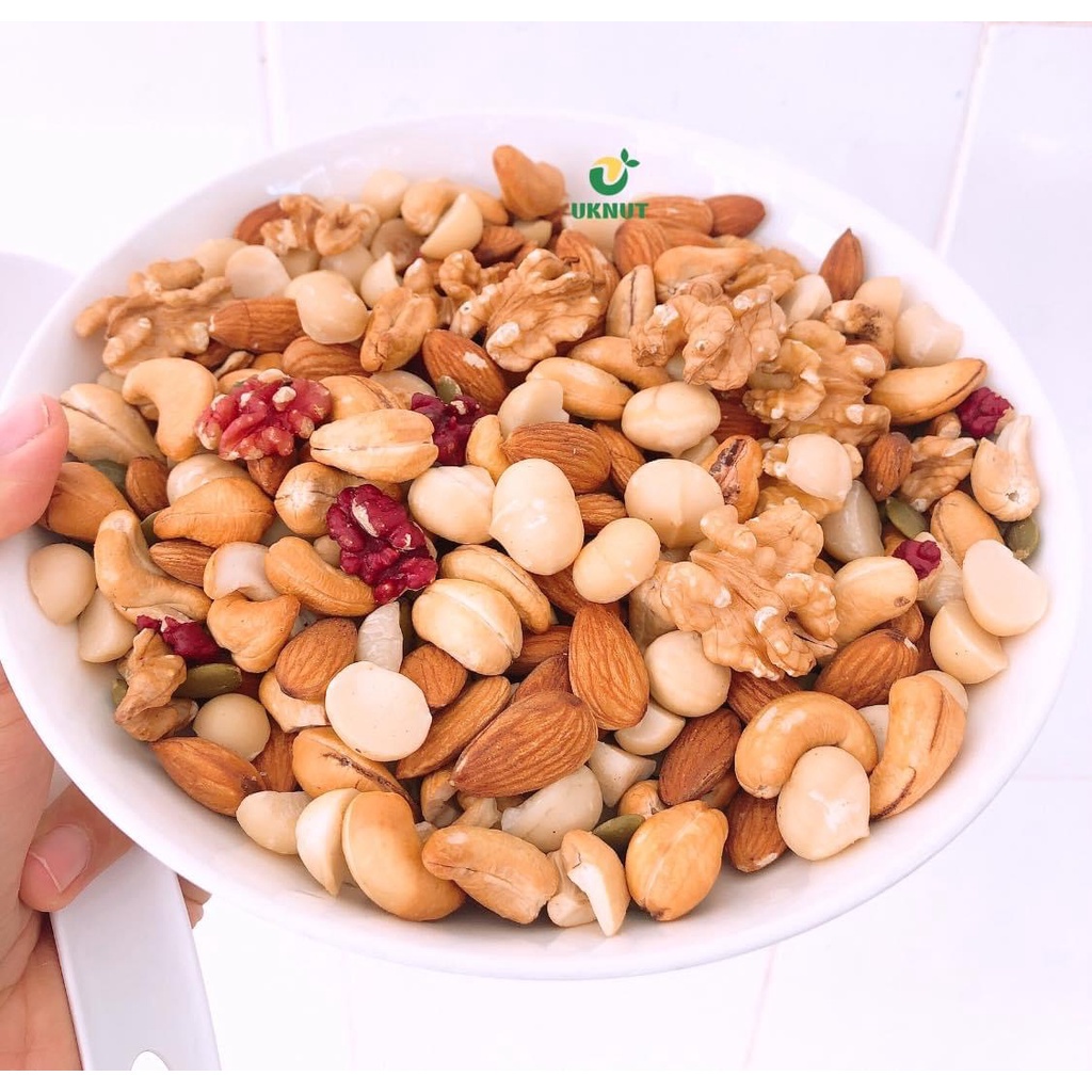 Hạt Dinh Dưỡng Mix 6 Loại Hạt Óc Chó, Hạnh Nhân, Điều, Bí Xanh, Macca SAKO