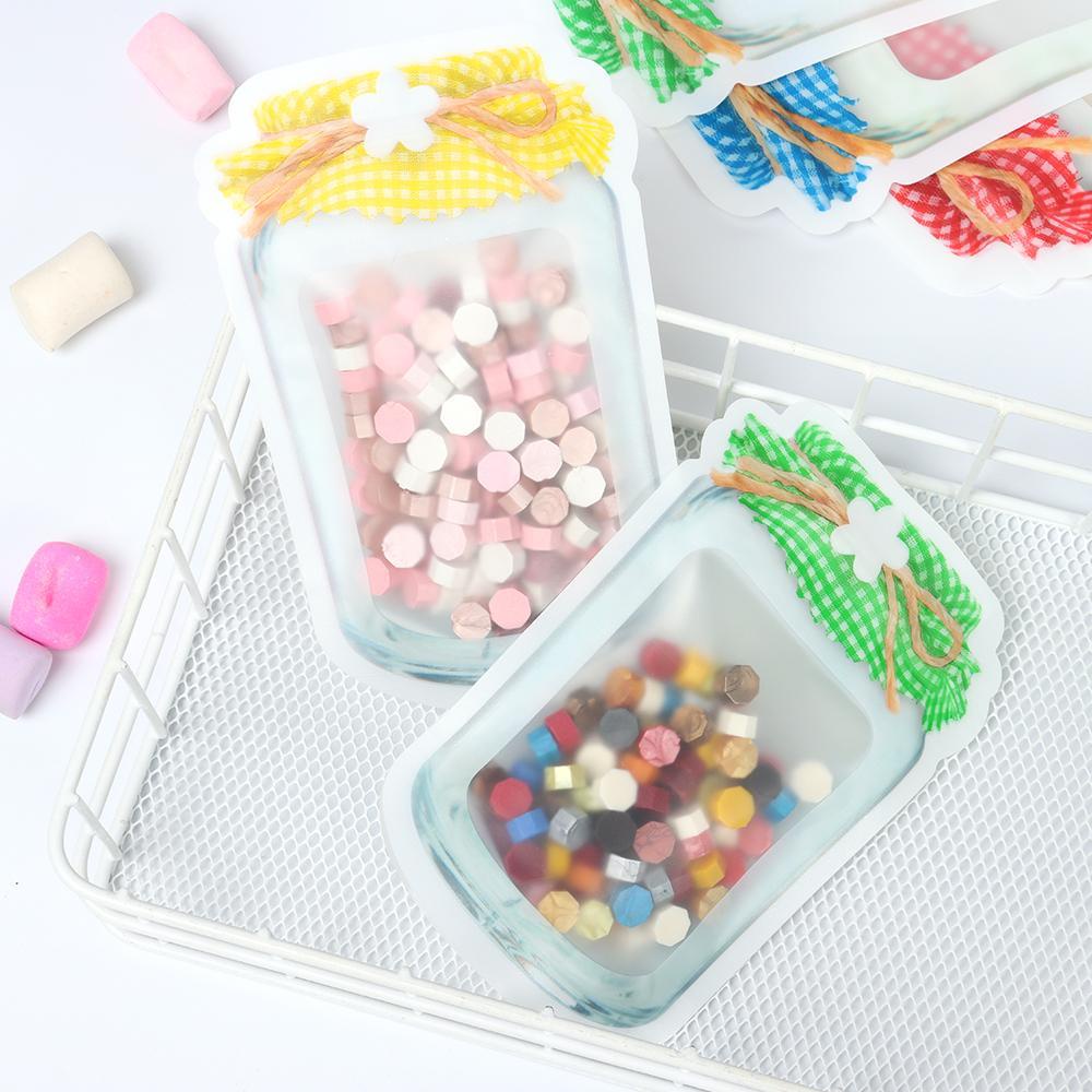 BEAUTY Set 10 Túi Zip Đựng Bánh Quy / Snack Có Thể Tái Sử Dụng