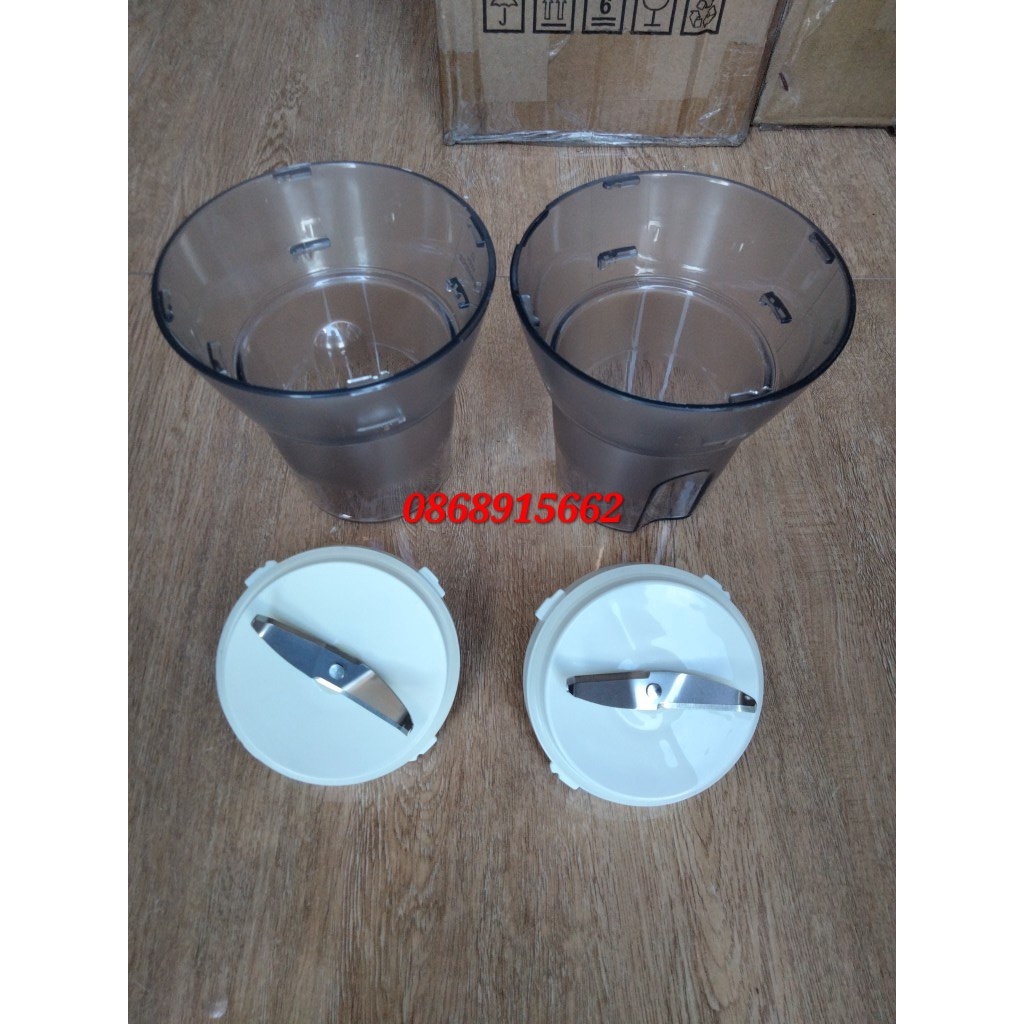 Phụ kiện chính hãng - Cối xay nhỏ kèm dao khô hr2056/hr2051 philips -maihanhshop1974