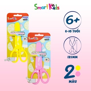 Kéo Học Sinh Smart Kids SK-SC0003 - Màu Hồng/ màu vàng