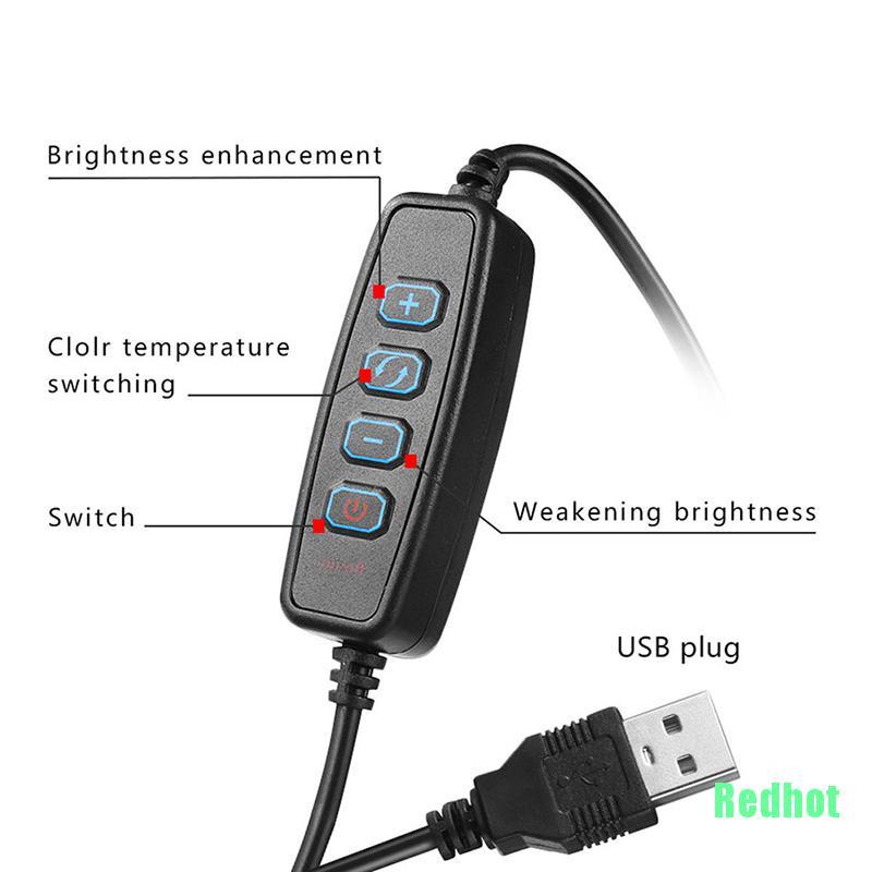 Vòng Đèn led 6 &quot;5500K Có Thể Điều Chỉnh Độ Sáng Với Cổng USB Cho Chụp Ảnh / video / Play