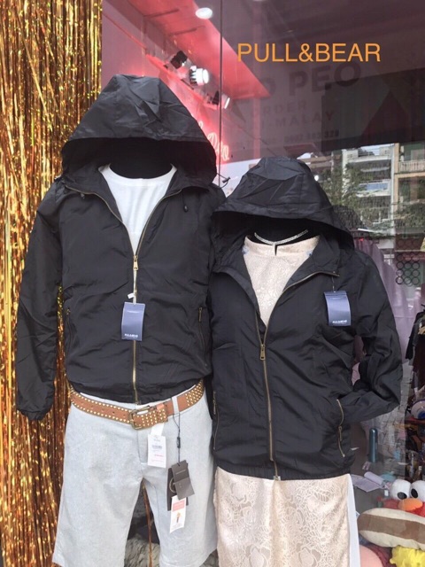 Áo khoác dù thời trang nam nữ Pull &amp; Bear