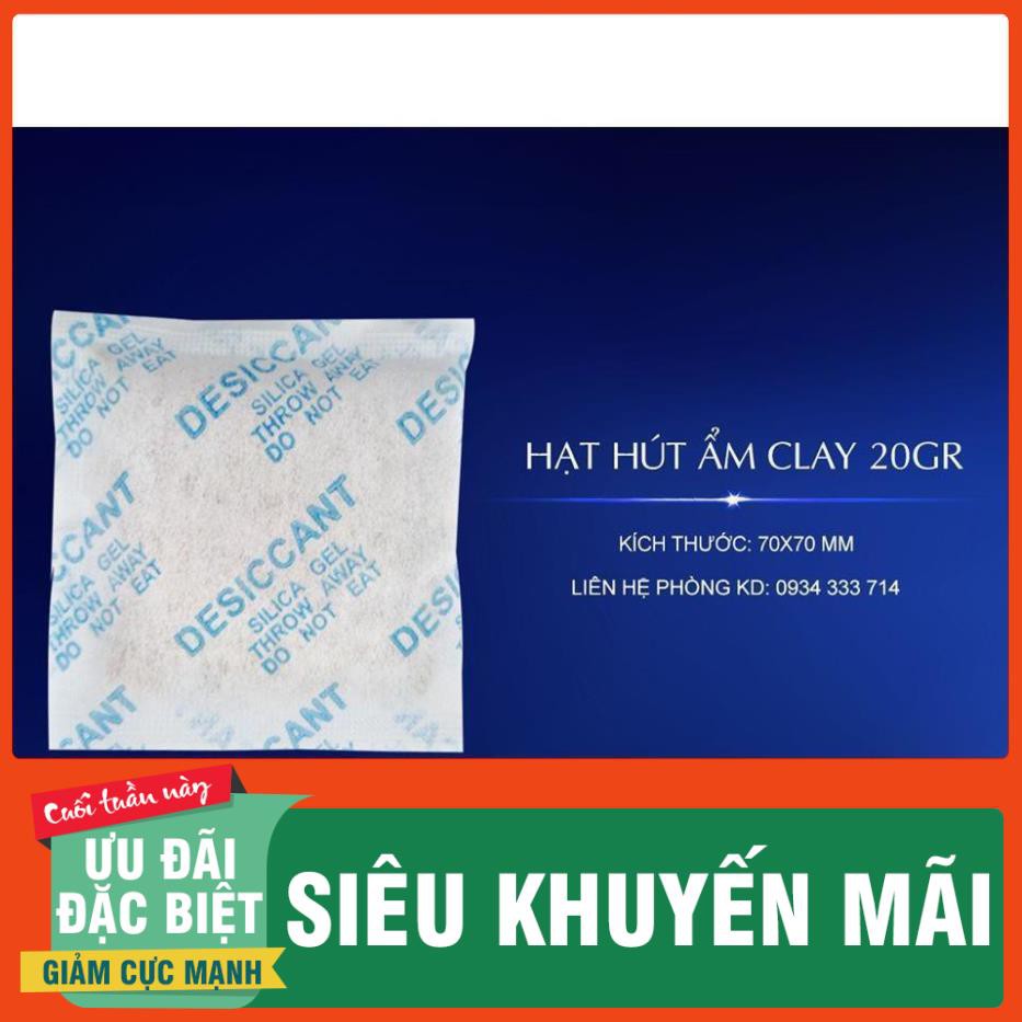 Túi hút Ẩm đóng túi 200g loại 1/2/5/10/50/100/200g Silicagel - Hạt chống ẩm mốc, khử mùi