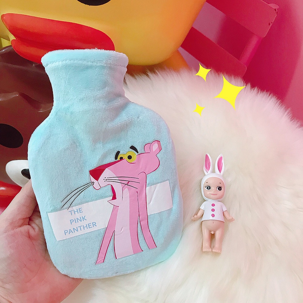 Túi chườm nóng lạnh lông mịn hoạt hình giảm đau bụng kinh, túi sưởi giữ ấm có thể làm túi đút tay