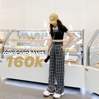 QUẦN CARO DÀI KẺ TRẮNG ĐEN (ảnh thật/sẵn)