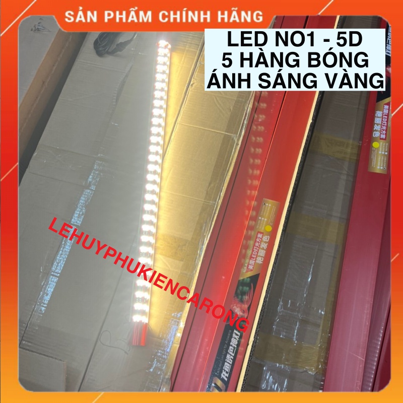Đèn LED NO1 BELOS 5D - Đèn Vàng - Trắng - Đỏ Huyết 5 hàng bóng 70cm 88cm 110cm 139cm