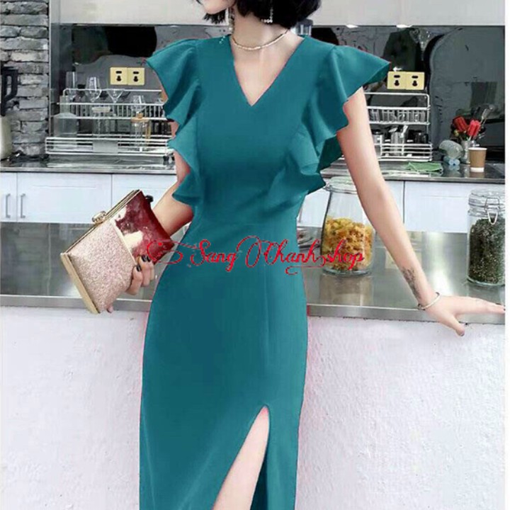 Đầm Sang Chảnh Hút Hồn | Đầm Ôm Phối Bèo Cánh Tiên Mẫu Hot 2020 Trend 2020 | BigBuy360 - bigbuy360.vn