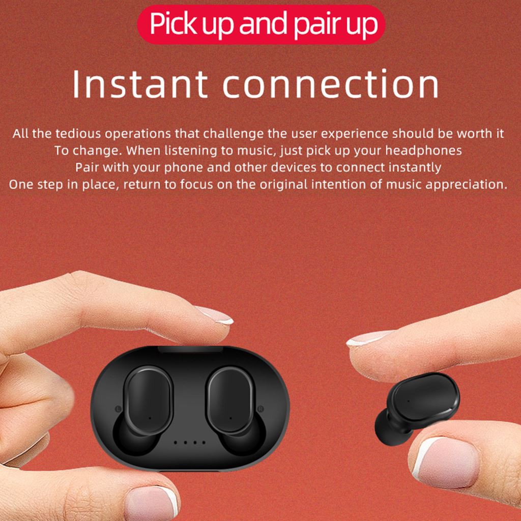 Tai Nghe XiaoMi A6S Nội Địa, Tai Nghe Không Dây Redmi AirDots A6S Cảm Biến Tự Động Kết Nối, Tặng Kèm 3 Bộ Núm Tai Nghe