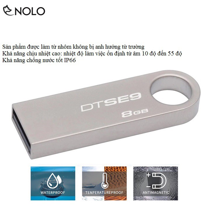 USB Flash NTFS Lữu Trữ Model SE9 Chất Liệu Hợp Kim Nhôm Bền Bỉ Dung Lượng 8GB, 16GB, 32GB