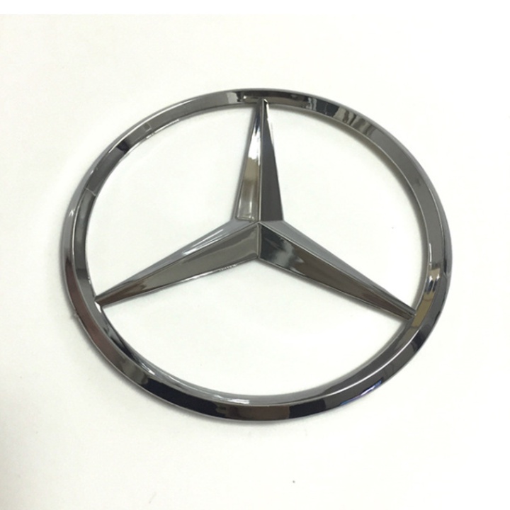 Logo biểu tượng sau xe Mercedes hình ngôi sao 3 cánh đường kính 90mm