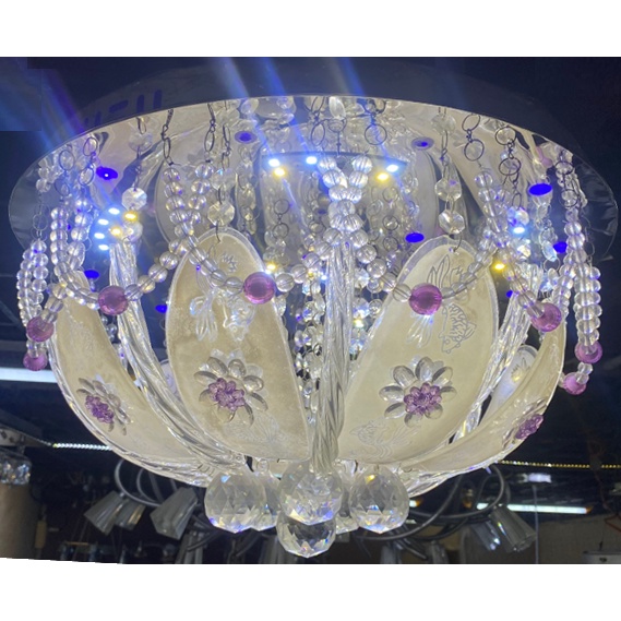 XẢ KHO - THANH LÝ Đèn mâm TRÂN KÍNH LED ốp trần phòng khách, bếp, phòng ngủ kiểu dáng hiện đại PN8618 PN8580 PN8502